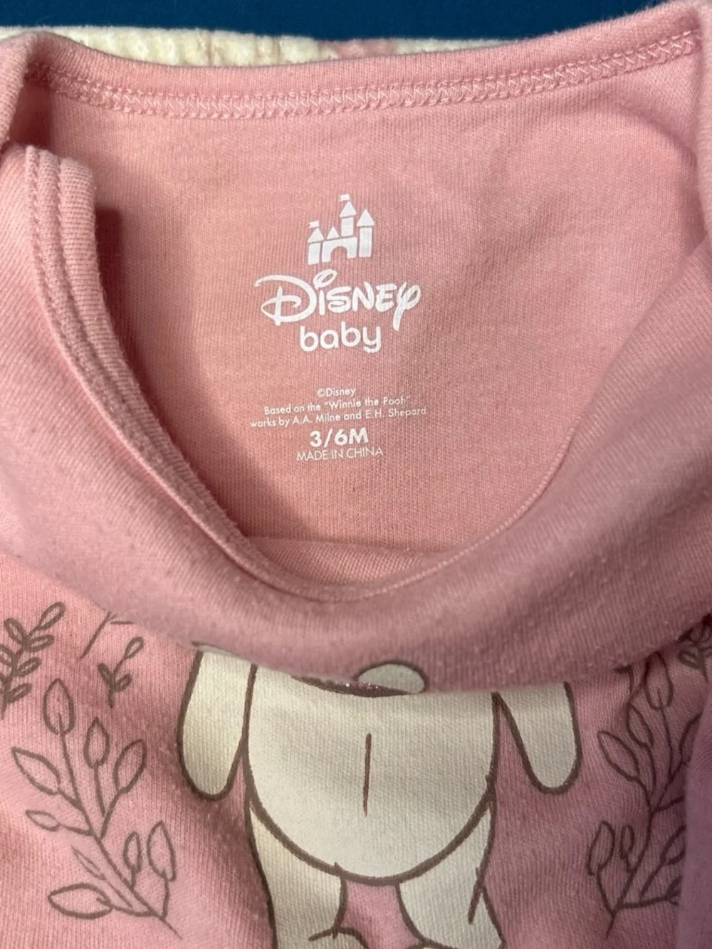 Disney Pink & Cream Winnie the Pooh Pajama Set